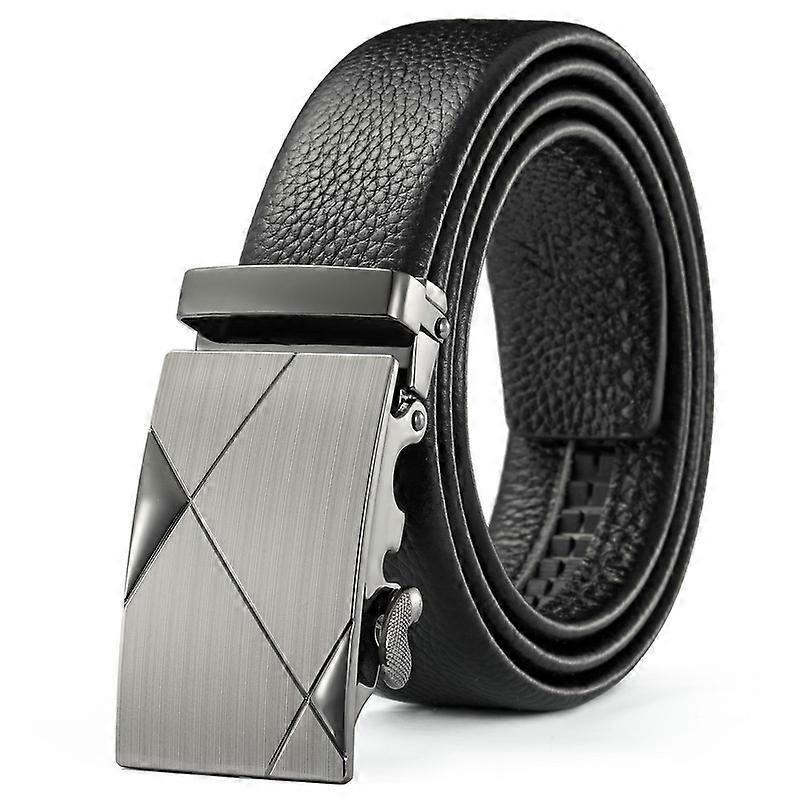 Män Bälte Metall Lyxmärke Automatisk Spänne Läder Hög Kvalitet Bälte för Män Affärsarbete Casual Designer Mode StrapZDP001