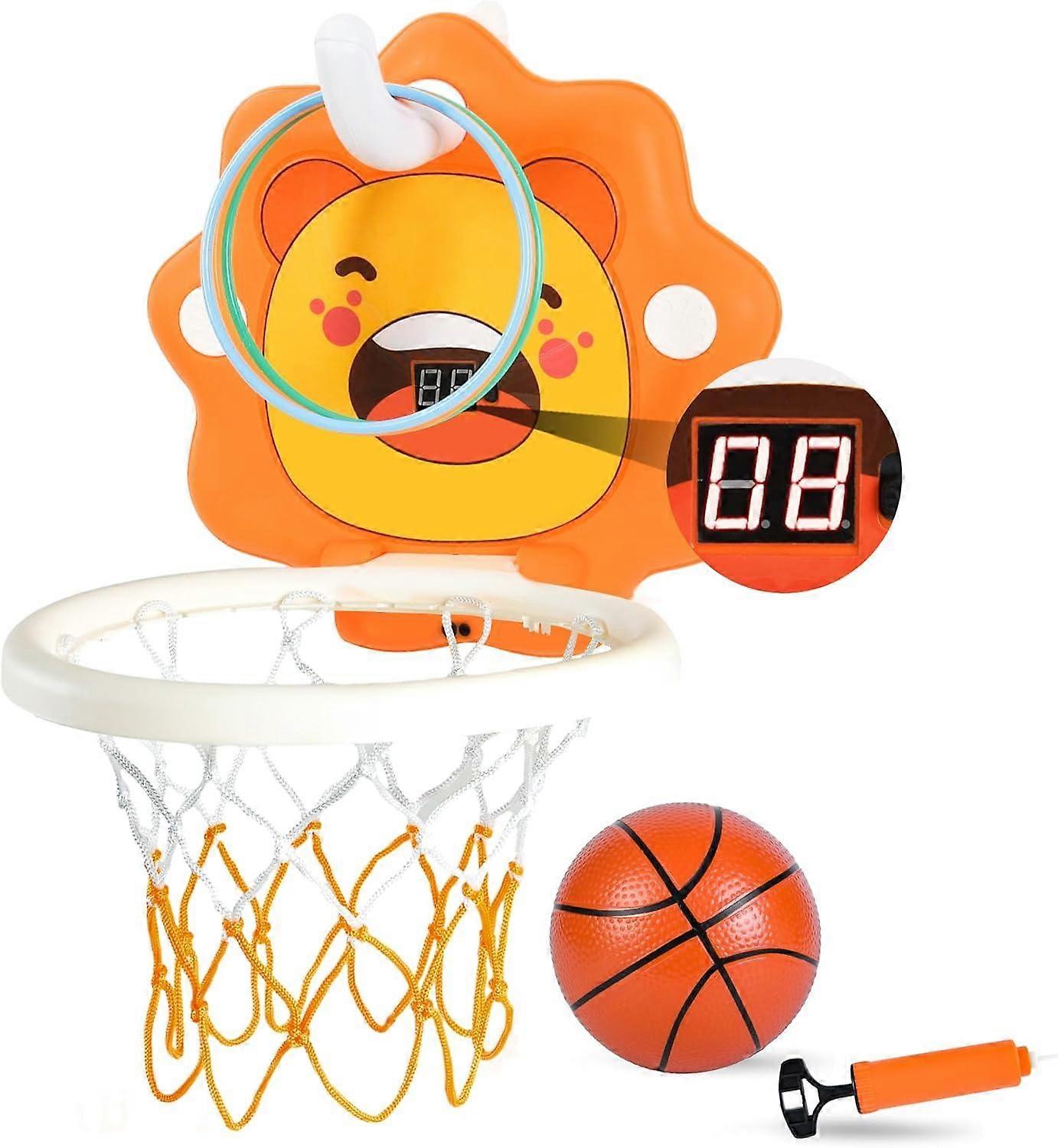 Toddler Basketball Hoop,2 in 1 Portable Wall Basketball Hoop with Scoring