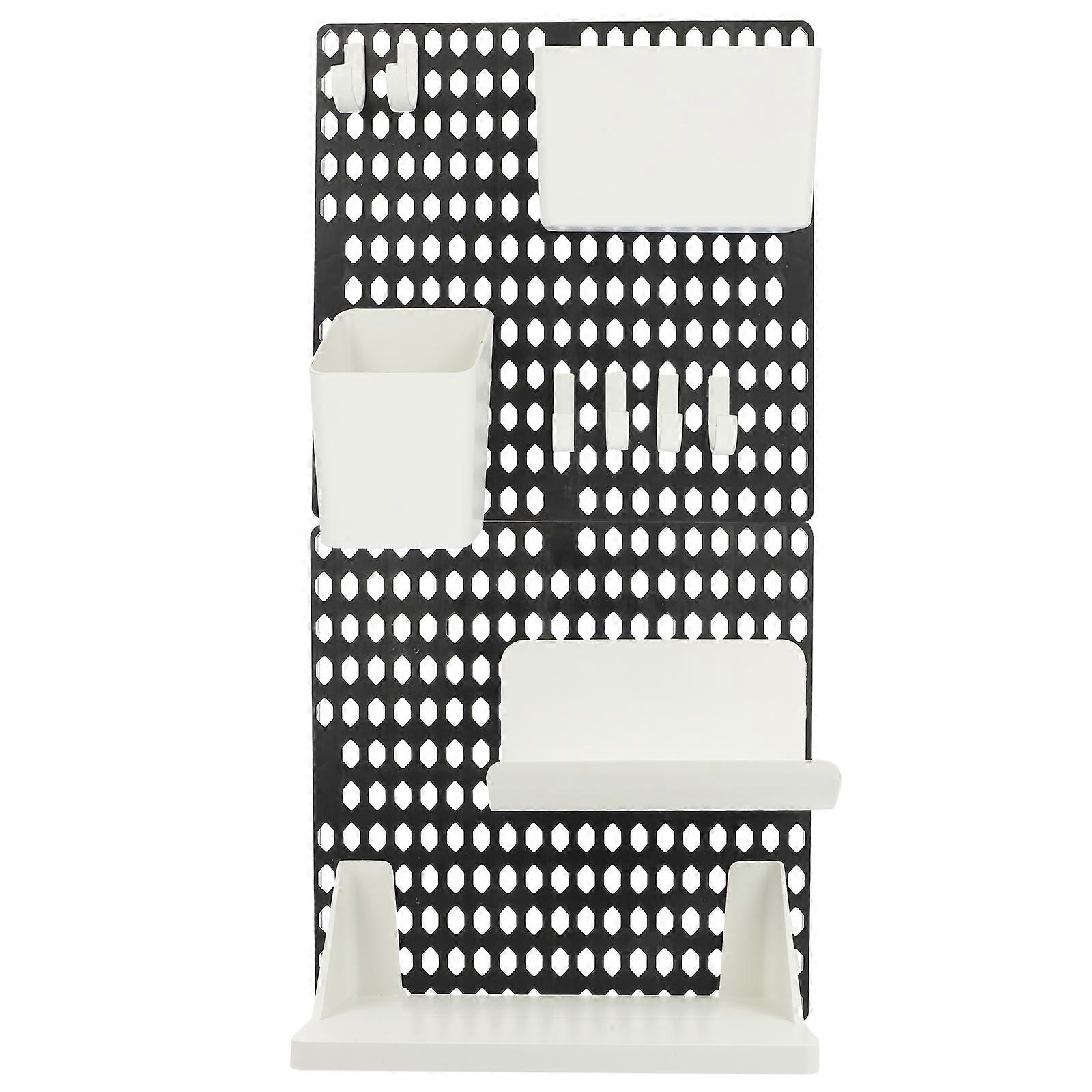 Practical Pegboard Storage Shelf Pegboard Storage Rack Wall Pegboard Holder