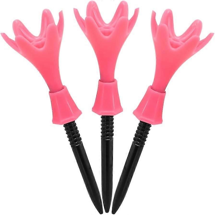 Plastic Golf Tees Height Adjustable Golfing Tees Accessories(3Pcs,Random Color)