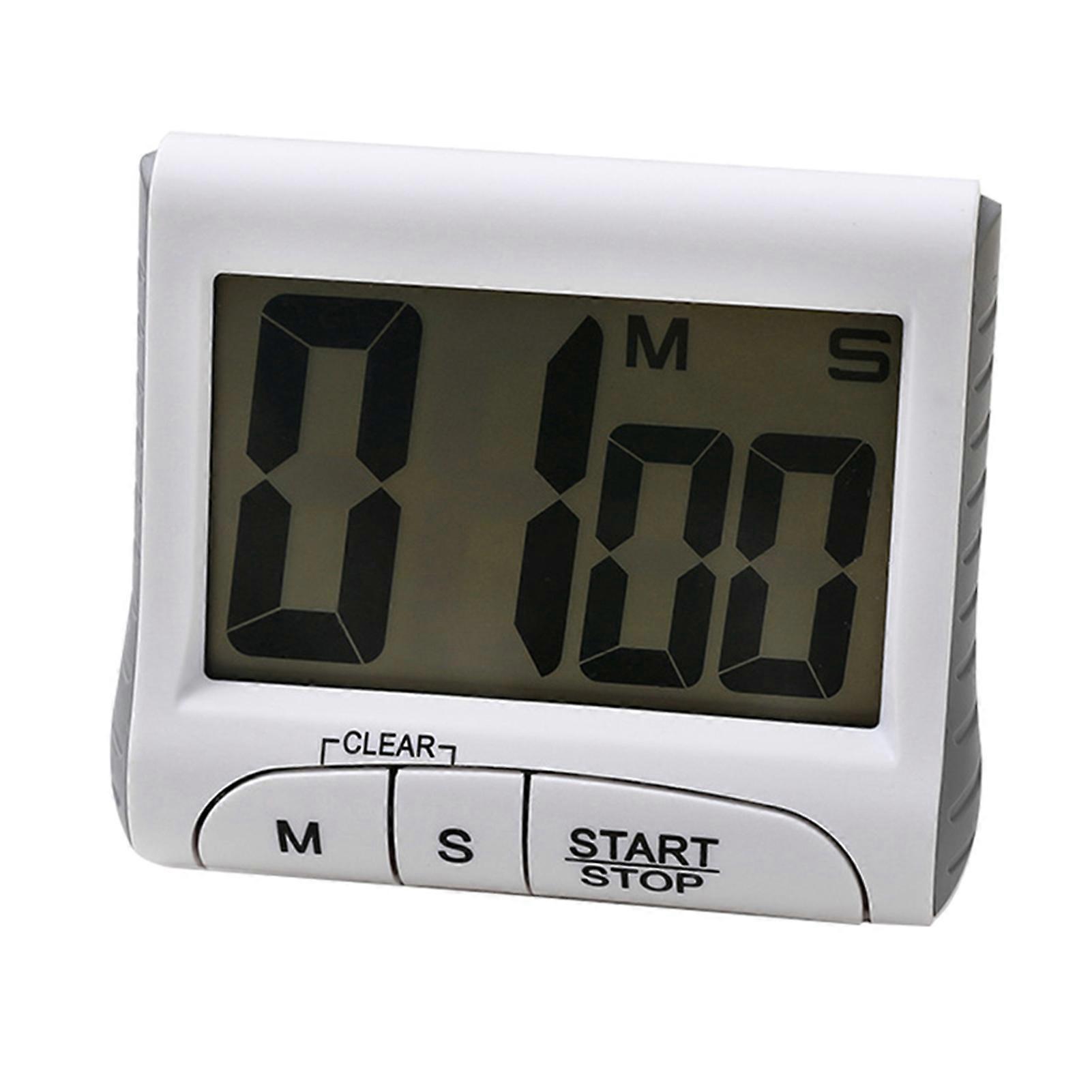 1 Set Cooking Timer Large Screen Big Number Electronic Timer Magnetic Time Reminder Positive/Countdown Clock Kitchen Gadget Jikaixiang