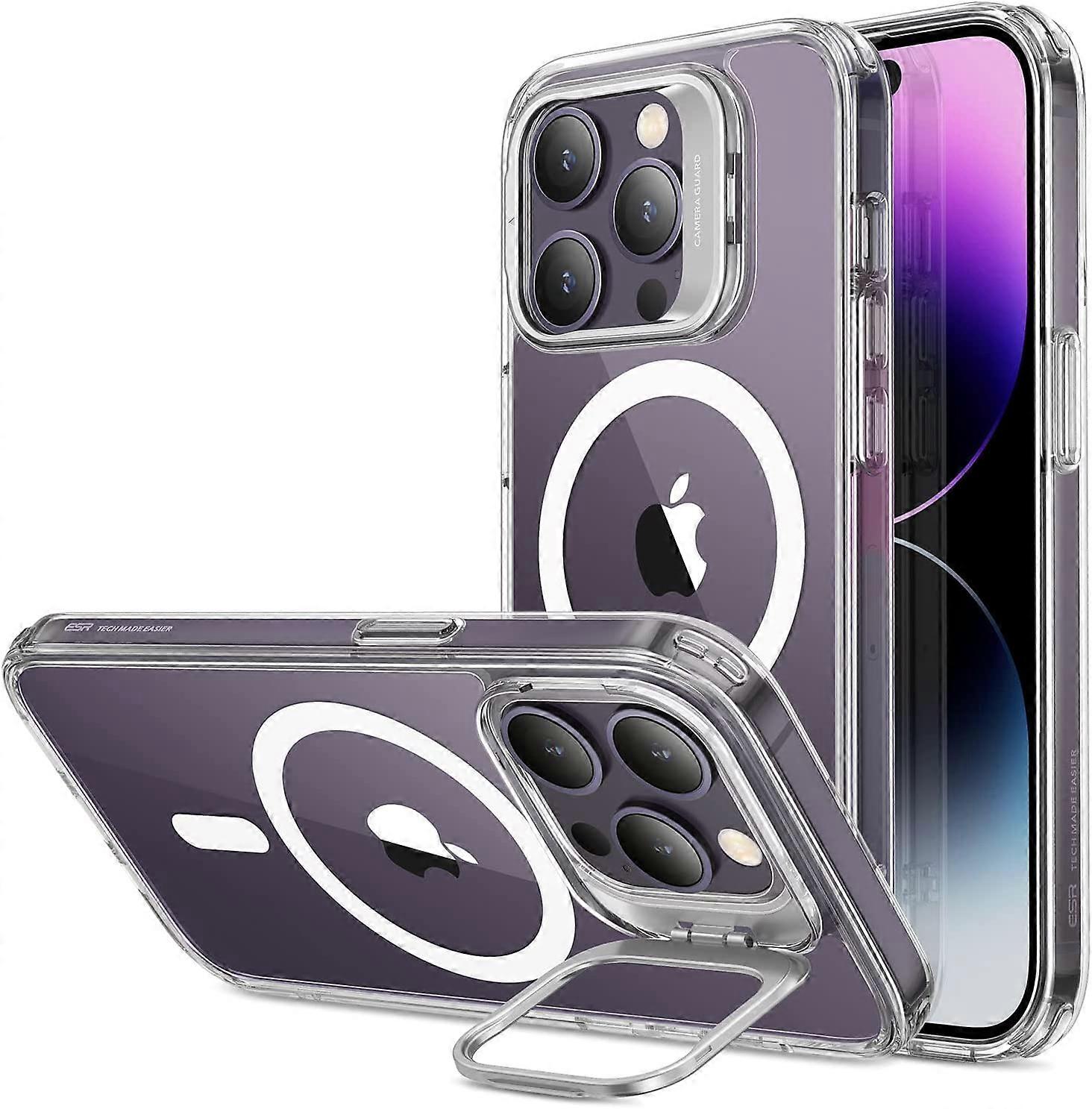 for iPhone 14 Pro Case, Compatible with MagSafe, Built-in Camera Ring Stand, Military-Grade Protection, Magnetic Phone Case for iPhone 14 Pro, Classic