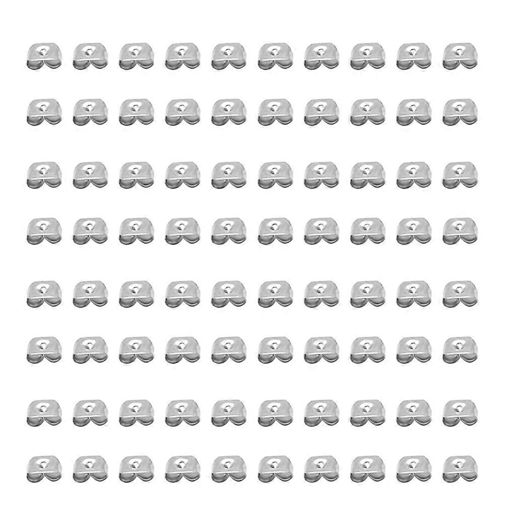 500pcs Stainless Steel Earnuts Ear Stud Stopper Earring Backs Earring Accessories