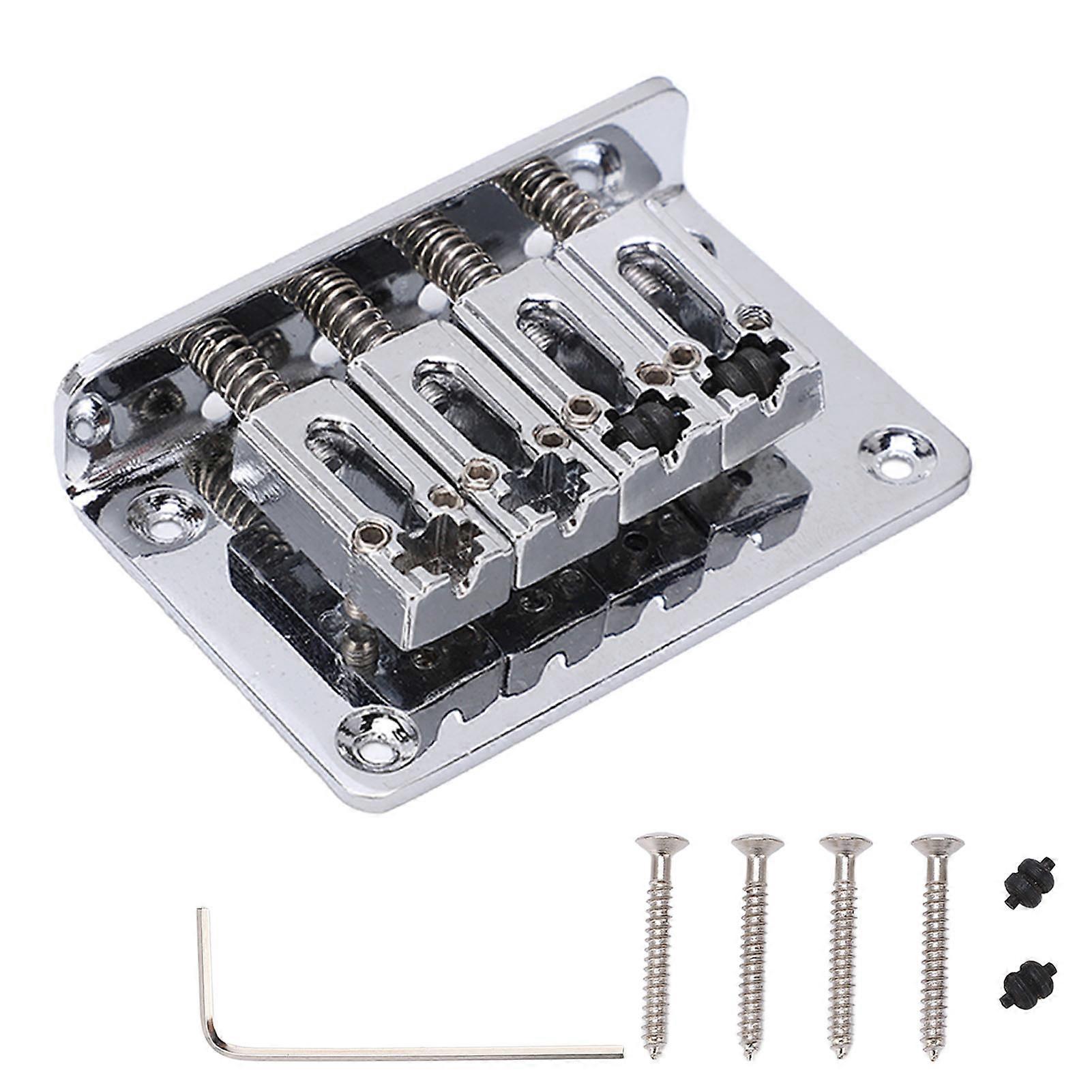 4 String Fixed Bridge Replacement Electric Guitar Bass Ukulele Stringed Instrument Accessories