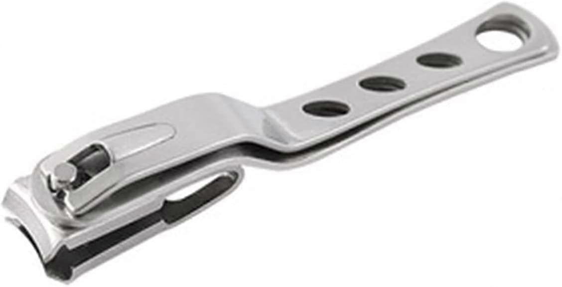 指甲修剪器 360度旋转刀片不锈钢指甲和脚趾甲切割器（银色）（1pcs）