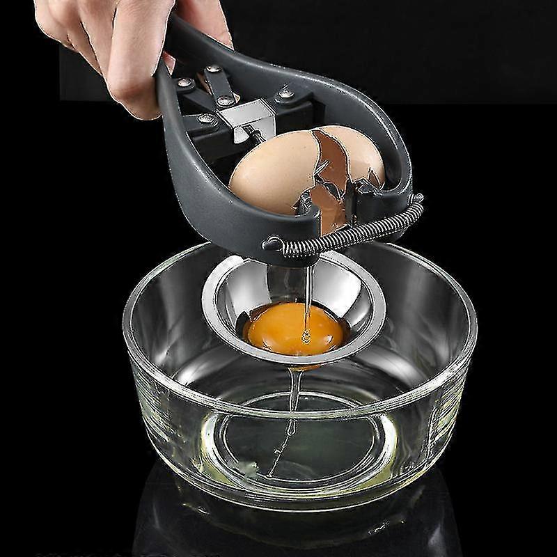 Manual Stainless Steel Egg Opener Tool, Multi-function Egg Yolk Separator Egg Shell Cutter, Cracking Scissors