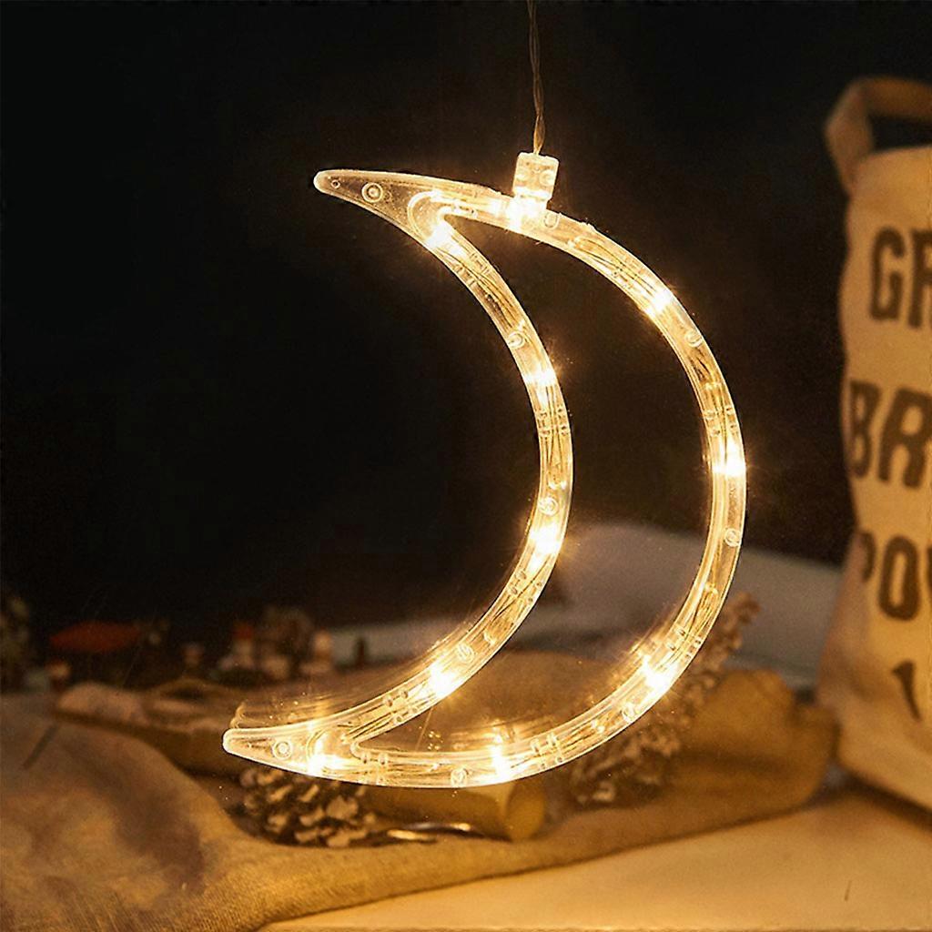 Windows Hanging Moon Christmas Decoration Lights