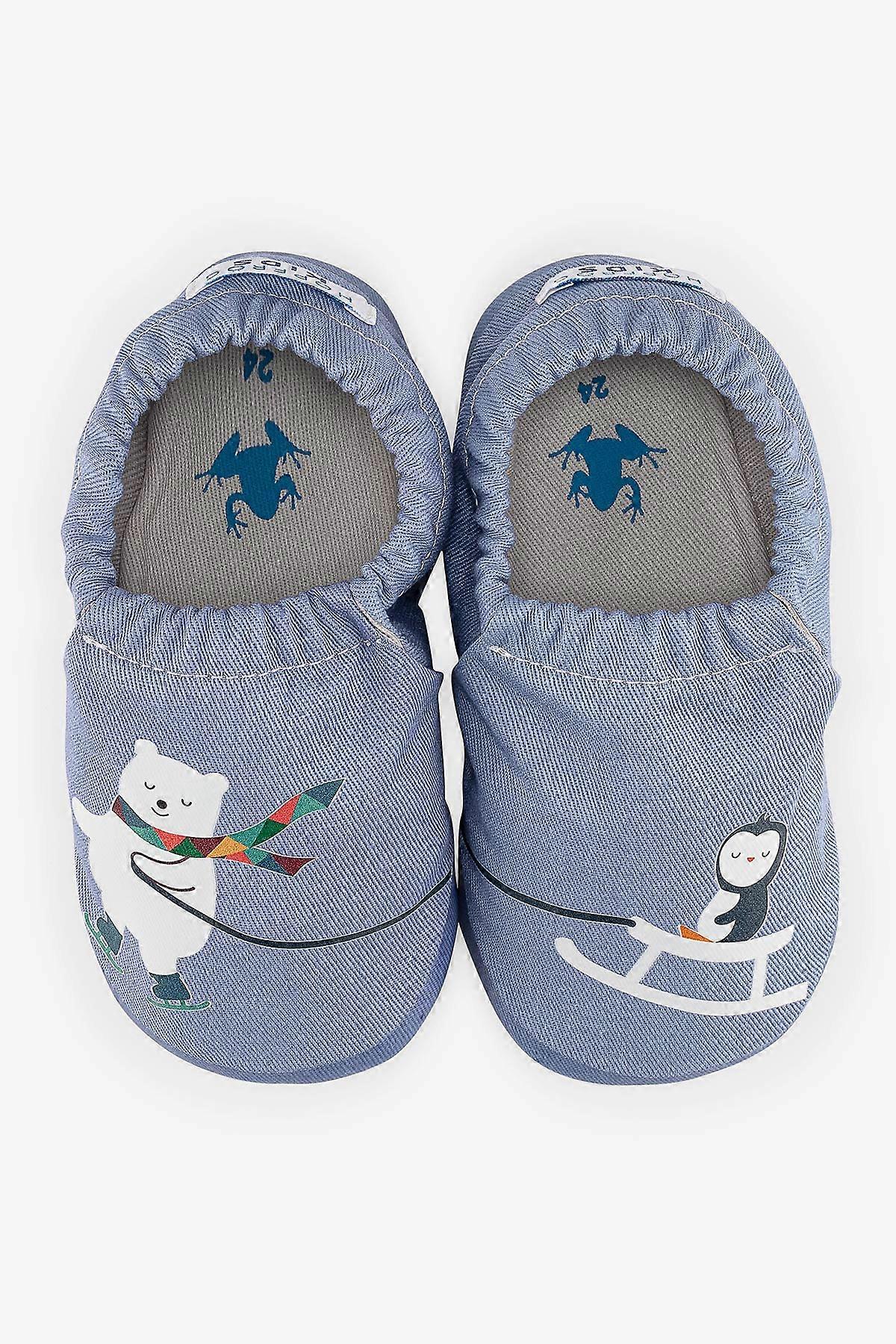 Buddy-Buddy Hyper Denim Blue Barefoot Smart Booties