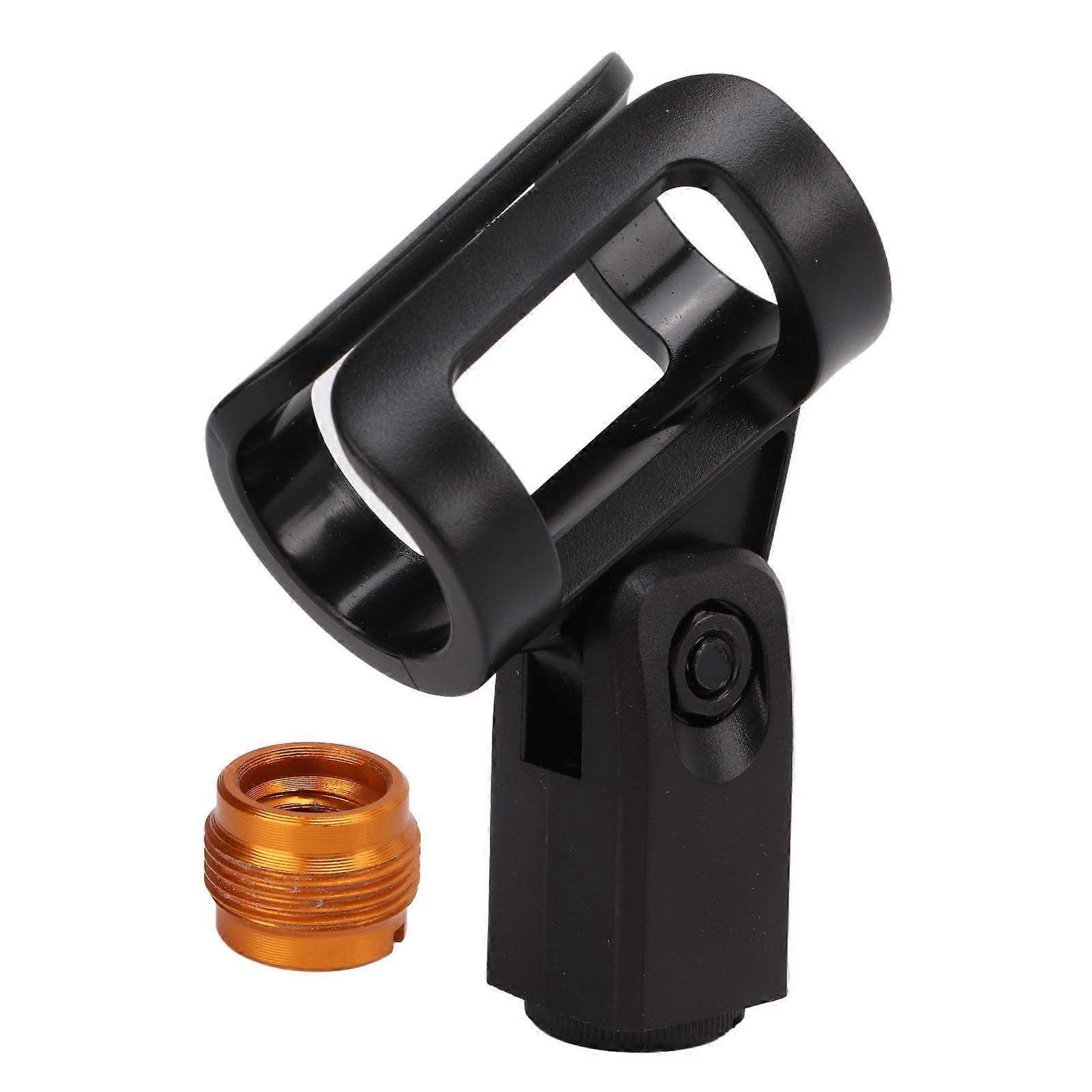 Microphone Clip Mini Universal Adjustable Microphone Holder with 5/8 to 3/8 Screws for Tripod