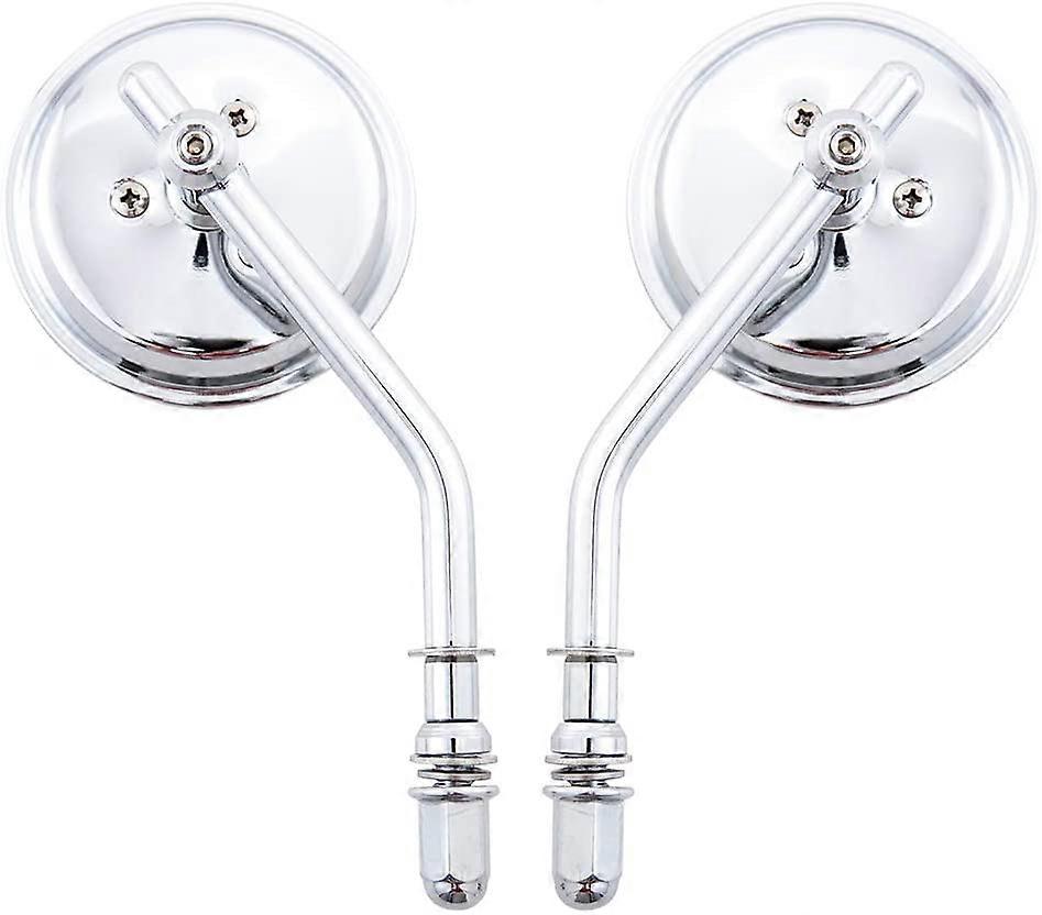 Lusterko motocyklowe, okrągłe lusterko motocyklowe 8mm (srebrne)