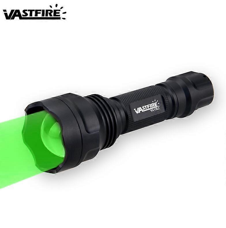 Upgrade New Tactical Green/Red/White Hunting Torch Zoomable Flashlight 250-300 Yards 1 Mode Weapon Light LED Lantern