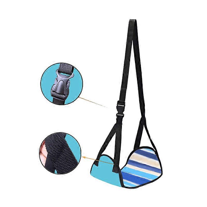 1Pc Travel Hammock Suspended Adjustable Office Hammock With Airplane Footrest For High Speed Rail Car Outdoor Furniture