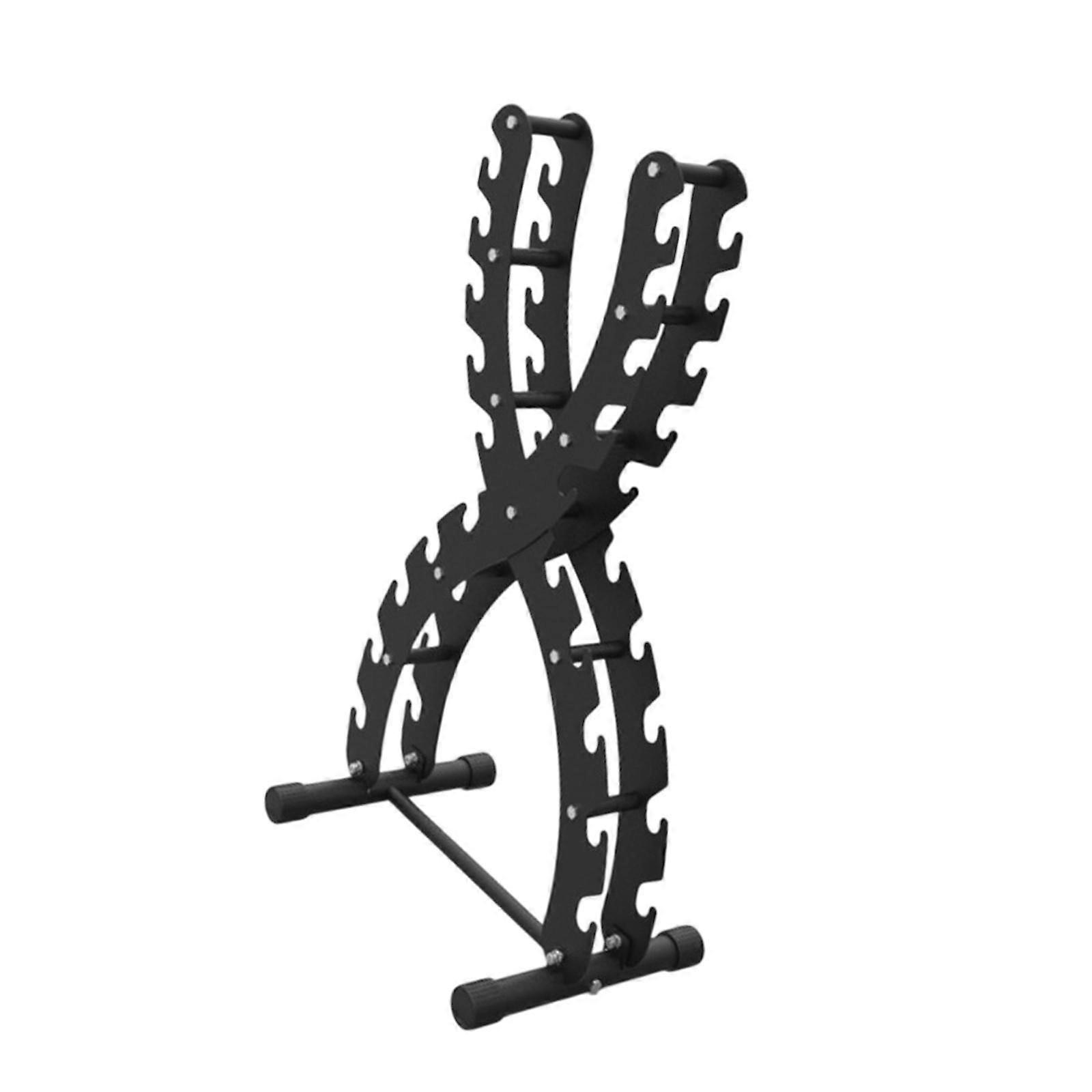 מתלה משקולות יציב מעמד משקולות בצורת X לחדר כושר ביתי כושר מסחרי