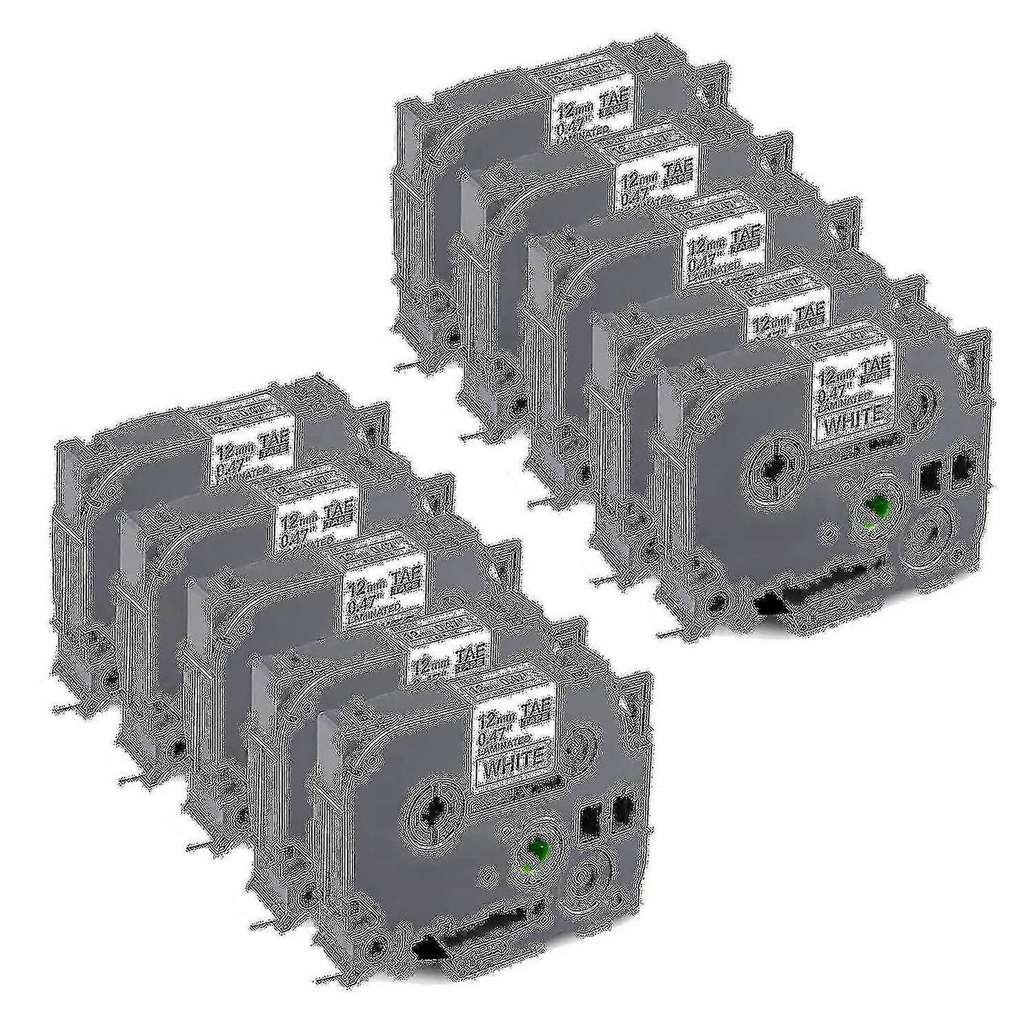 10 حزمة P تعمل باللمس تسمية صانع الشريط استبدال للأخ Tze-231 Tze الشريط 12mm 0.47 مغلفة بيضاء