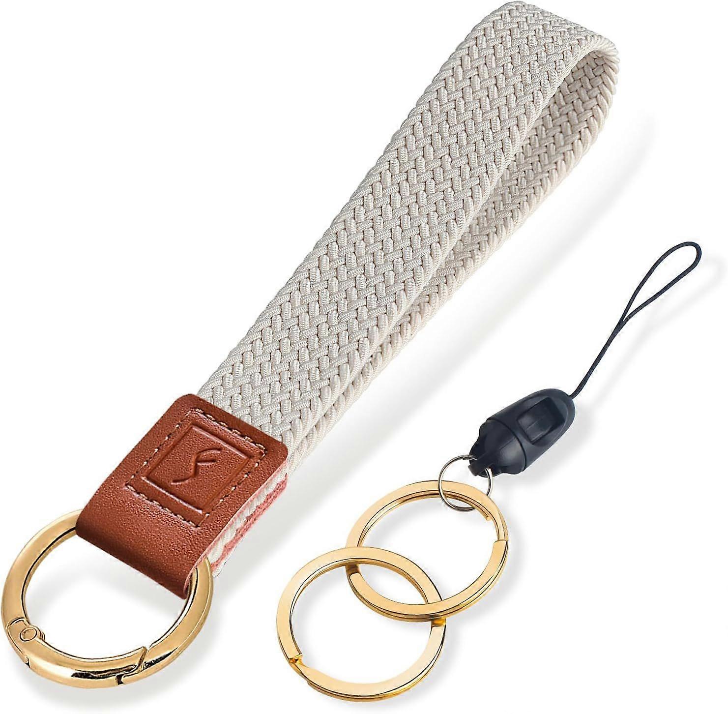 SBSGV Stretchy Key Chain, Cute Keychain Wristlet, Woven Wrist Lanyard for Keys, Key Chains for Women Men Car Keys ID Badges Card Wallet Phone