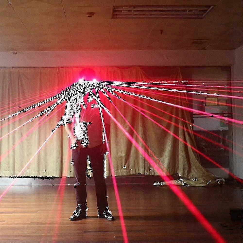 Party laserbriller, lysende laserbriller, oppladbare med lader, for festbar, elektronisk mu