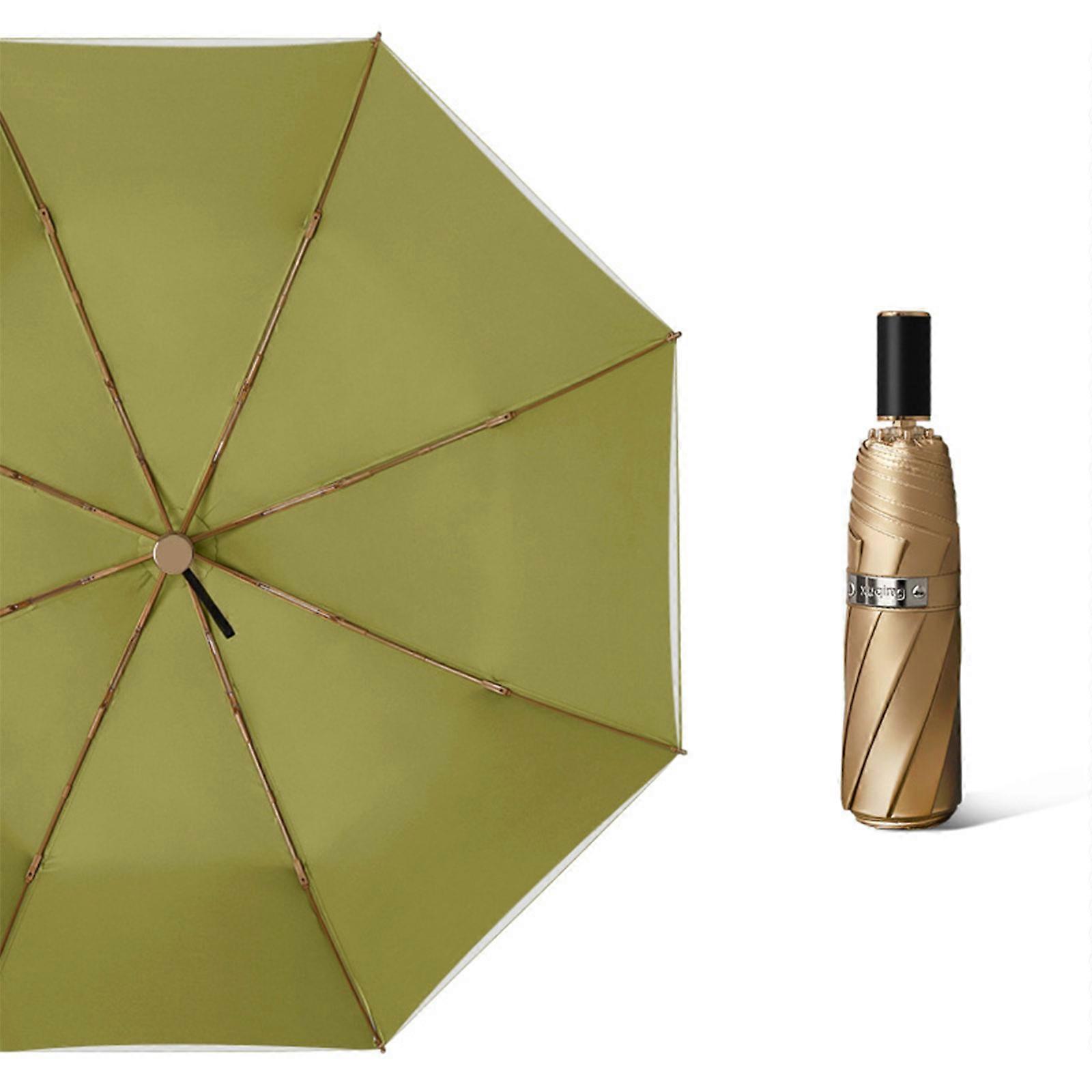 Manual Foldable Umbrella Three Folding 8 Bones Windproof Rainproof for Outdoor Traveling Men Car Luxury Business
