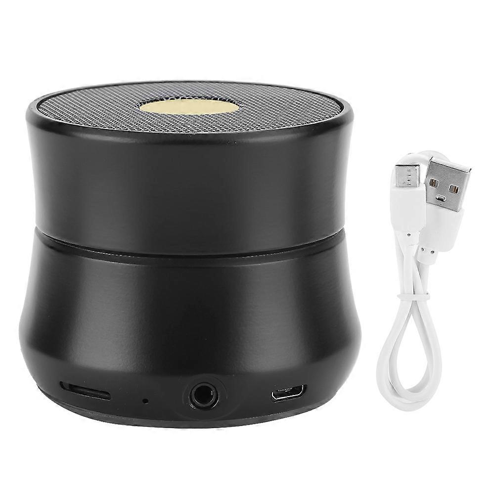 U1 Zinc Alloy Plug Card Reception Multiple Compatibility Modes Portable Outdoor Home Wireless Bluetooth SpeakerBlack