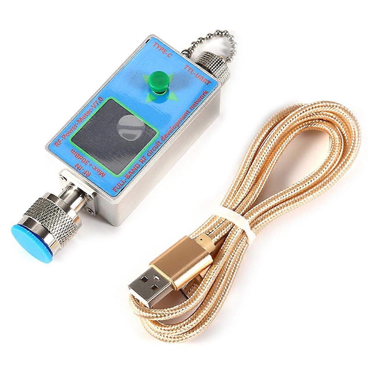V7.0 RF Power Meter 10GHz Power Detector 30dBm Max Input N-Type Connector USB-C Port