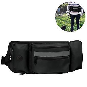 Dog Treat Pouch Bag For Training, Auto Closing Portable Dogs Walking Bag With Adjustable Belt, Oxford Cloth Pet Training Bag With Poop Bag Dispenser