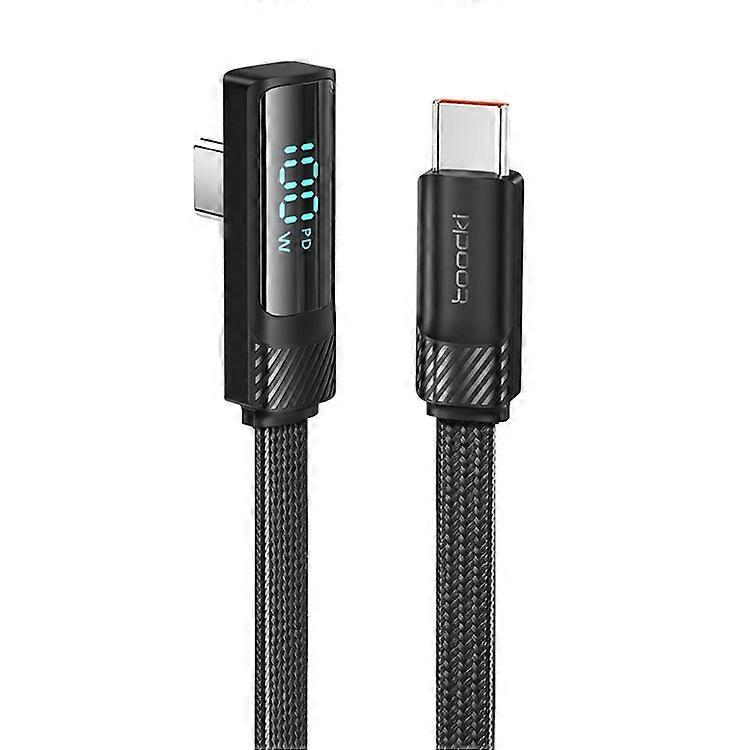 TOOCKI TQ-X50C2 2m Angled Type-C 100W Fast Charging Cord 480Mbps Data Transfer Cable