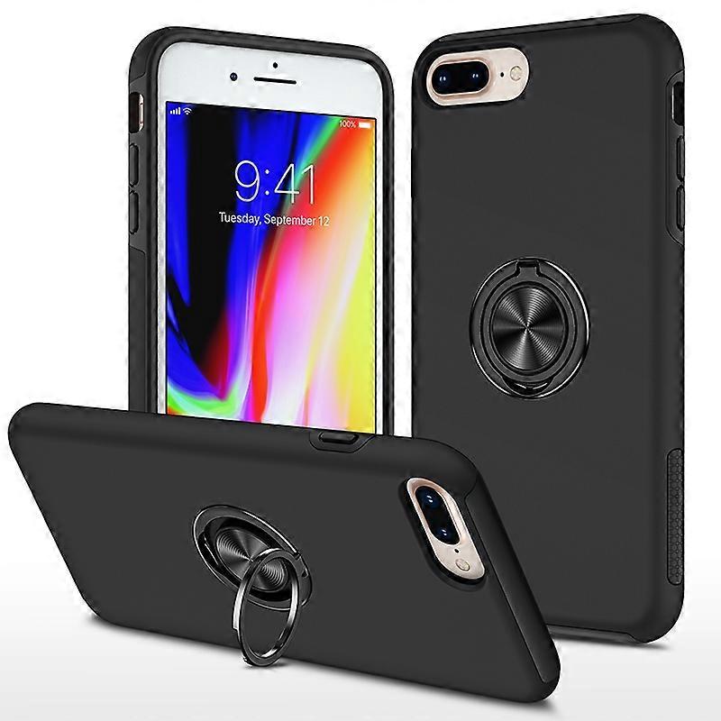 Magnetic Ring Kickstand Shockproof Phone Case For iPhone 8 Plus / 7 Plus