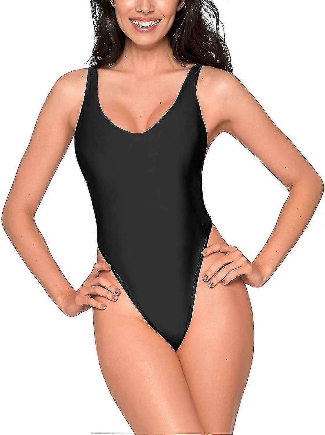Fong Sexy Thong Maillot de bain une pièce string haute coupe ajustée Maillots de bain une pièce