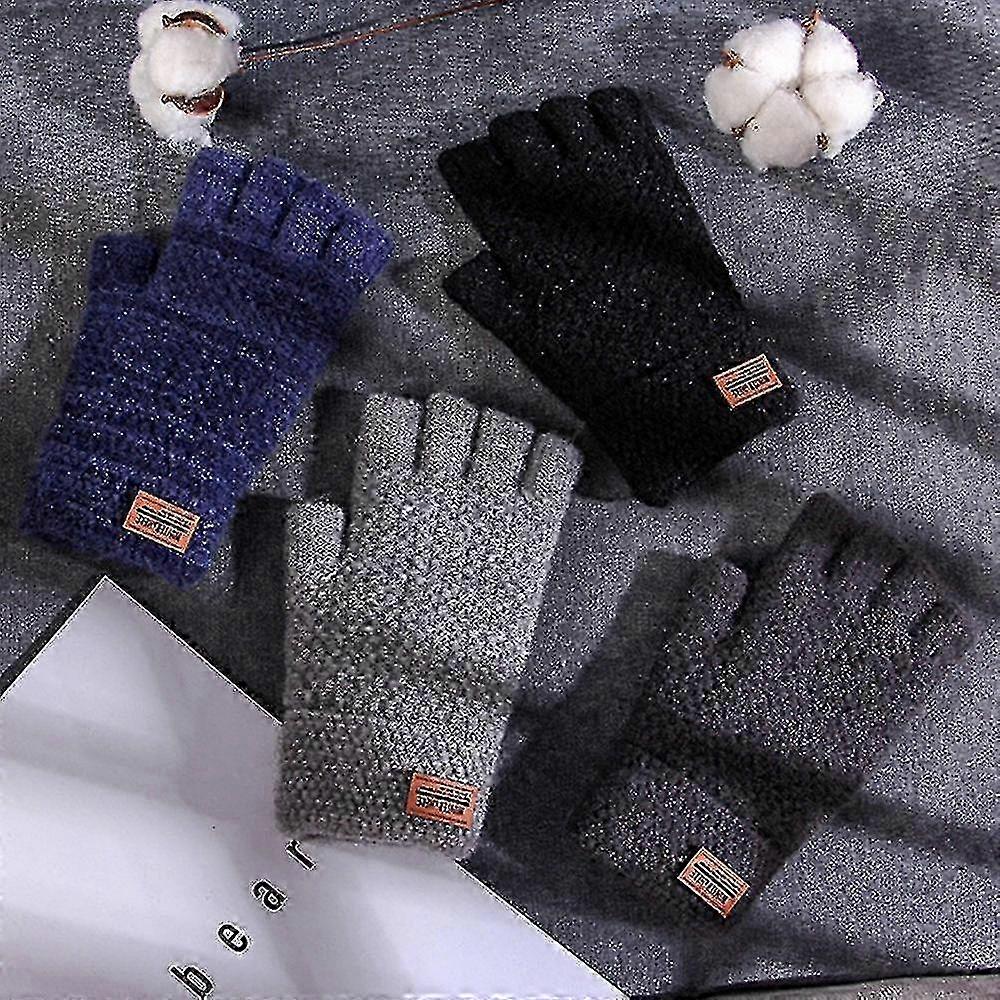 Alpaca Wool Fingerless Gloves for Winter - Ideal for European Cold Days