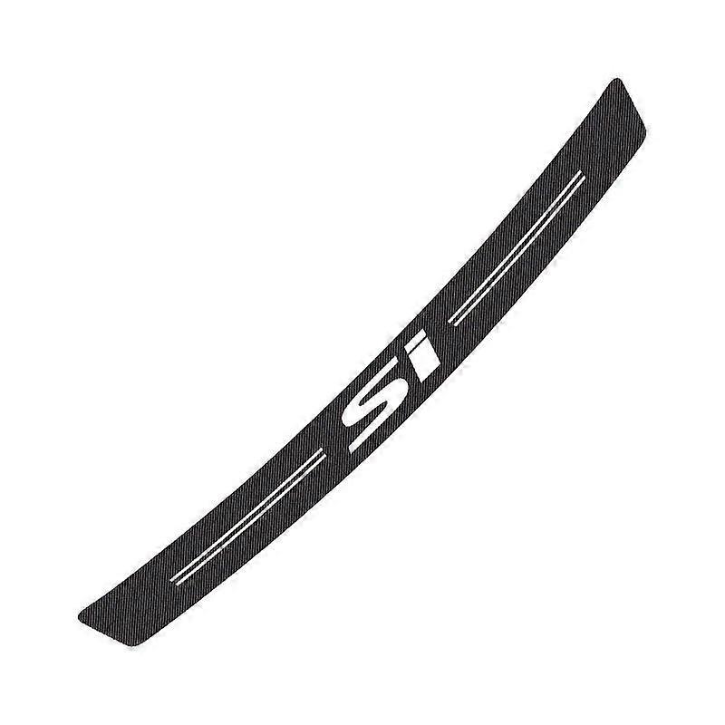 Car Trunk Guard Rear Bumper Stickers compatible for Honda Fit Mugen Jazz Si VTi Type R S Motor Carbon Fibre Protector Auto Accessories