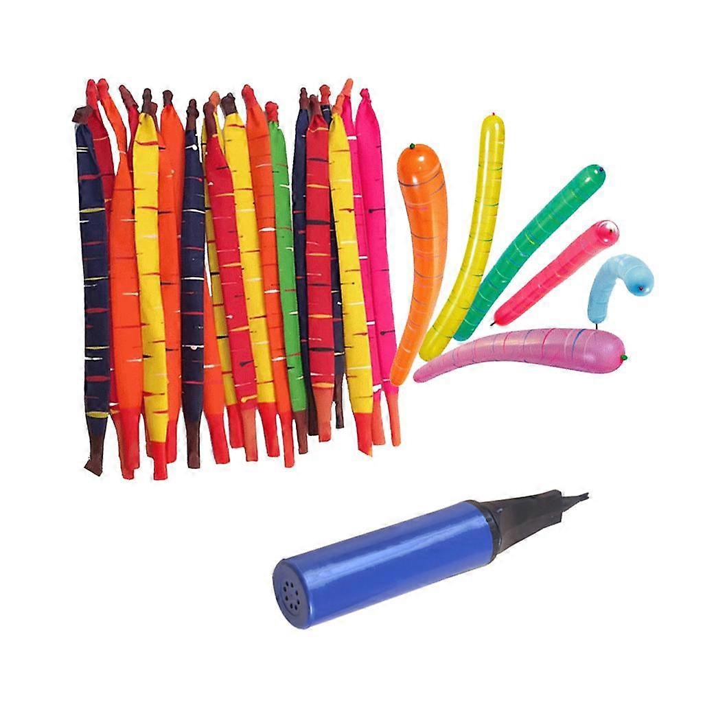 50pcsのロケットバルーン、ポンプ付き、子供の誕生日の装飾