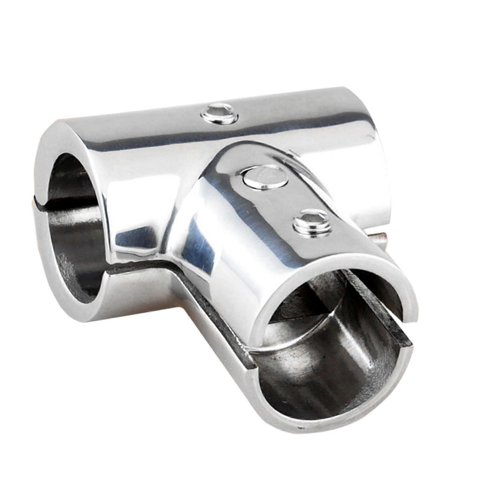 Boat Hardware,Boat Railing Pipe,3 Way Polished Surface,Boat Handrail Fitting