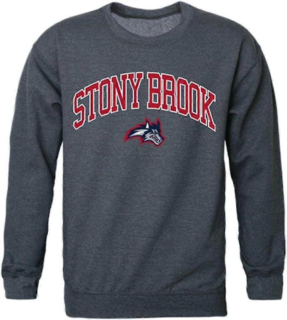 Stony Brook University Campus Crewneck Pullover Sweatshirt Black