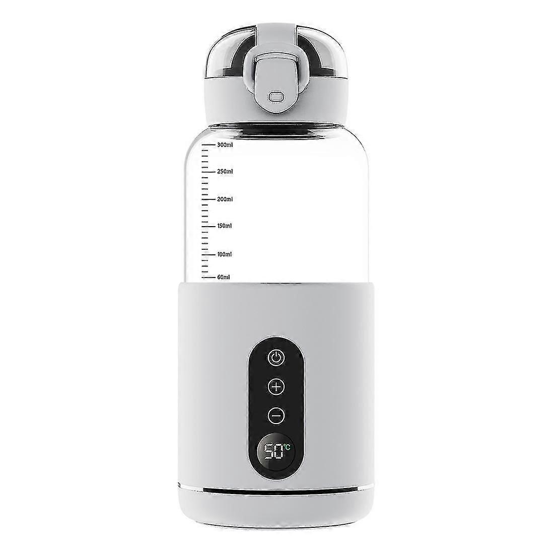 Portable Water Warmer Rechargeable For Formula, Milk, Precise Temp Control, 300ml Portable Instant Water Warmer For Travel-YKY416