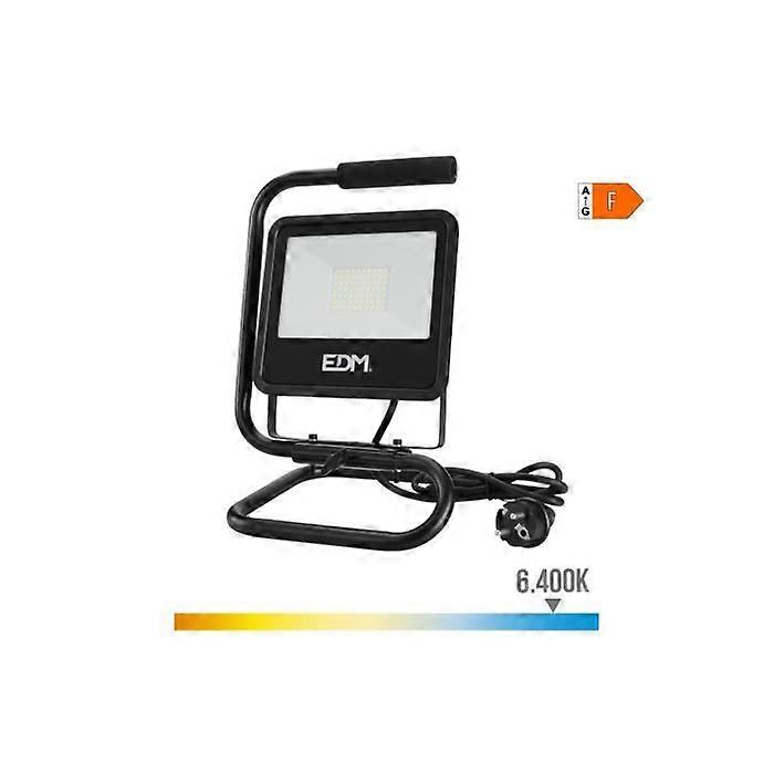 LED projector with support 50W 4000lm 6400K cold black light EDM series - GENERIC