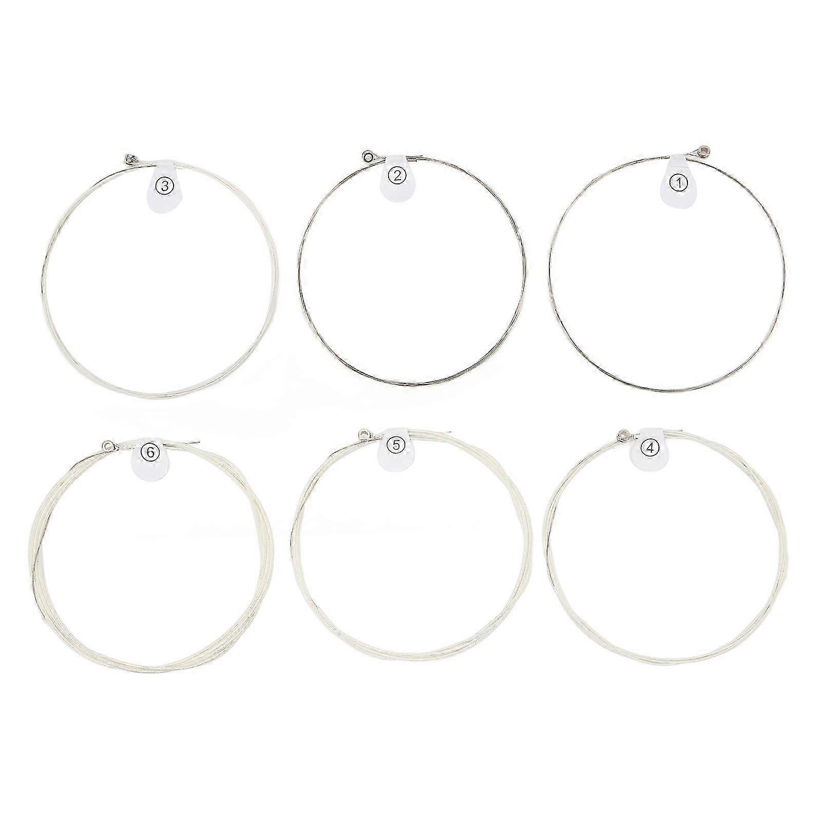 6Pcs Guitar String Ball End Metal Bass Strings Instrument Accessory for Replacement