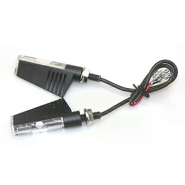 12V 8mm Universal Motorcycle Turn Signal Light Moto LED Indicator with Laser Logo Motorbike Blinker Lamp Aluminum Alloy Black
