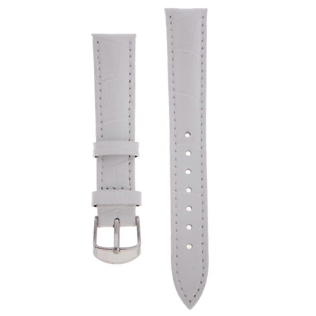 Embossed Joint Texture Great Watch Band Replacement, Silver Buckle