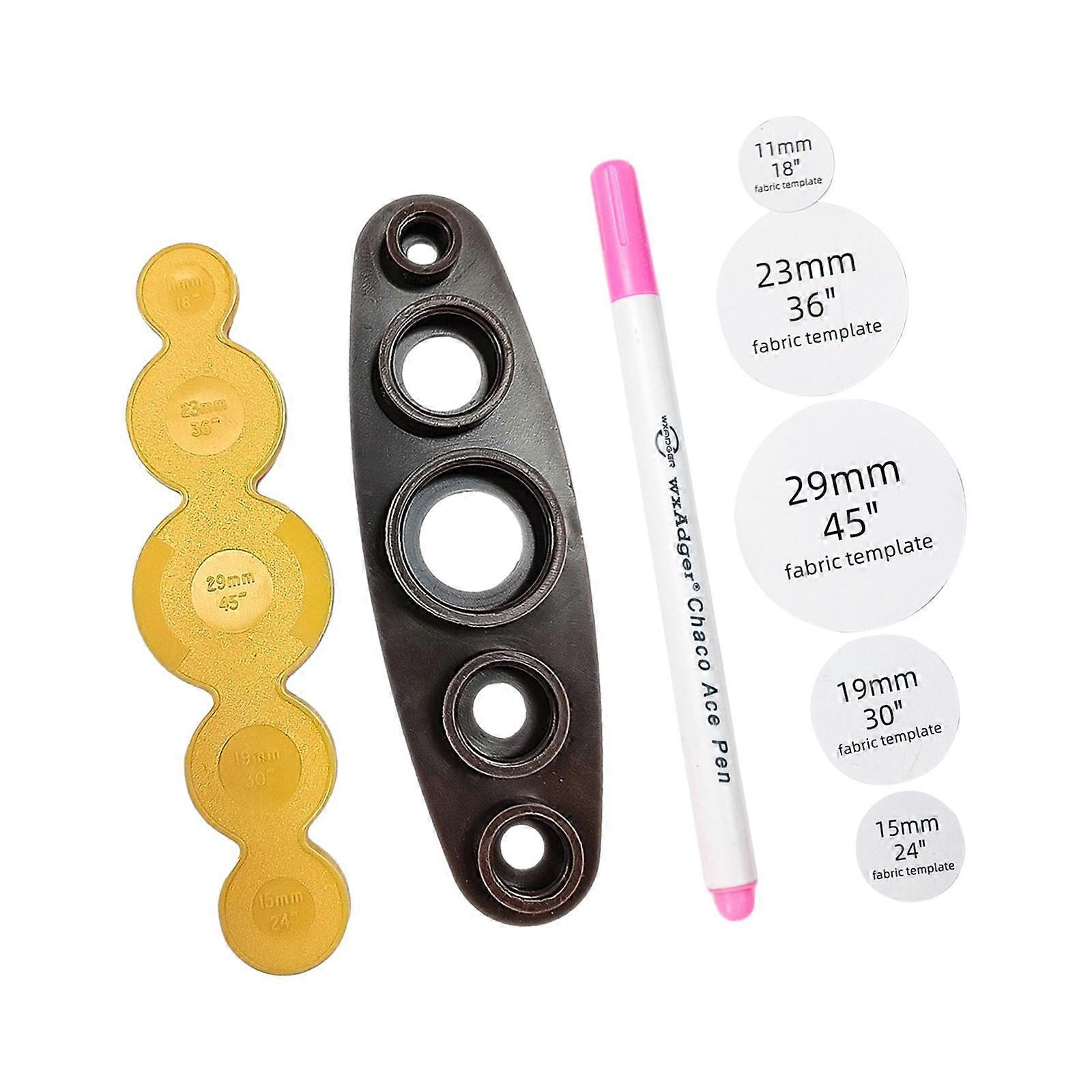 Cover Button Maker Tool DIY Button Craft Set Easy to Use Fabric Covered Button