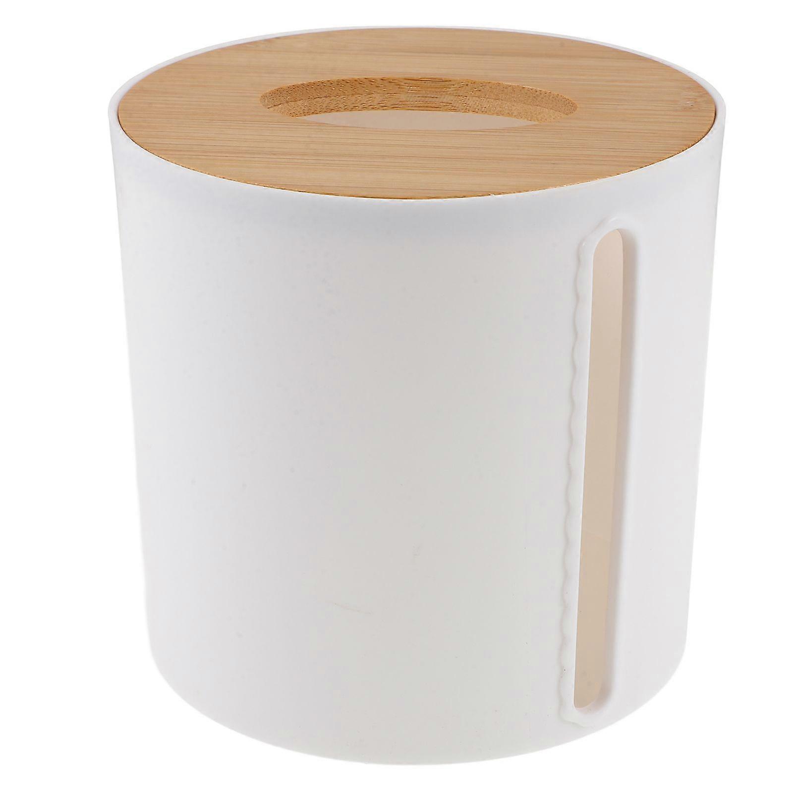 Roll Paper Holder Countertop Lidded Toilet Paper Box Roll Paper Dispenser