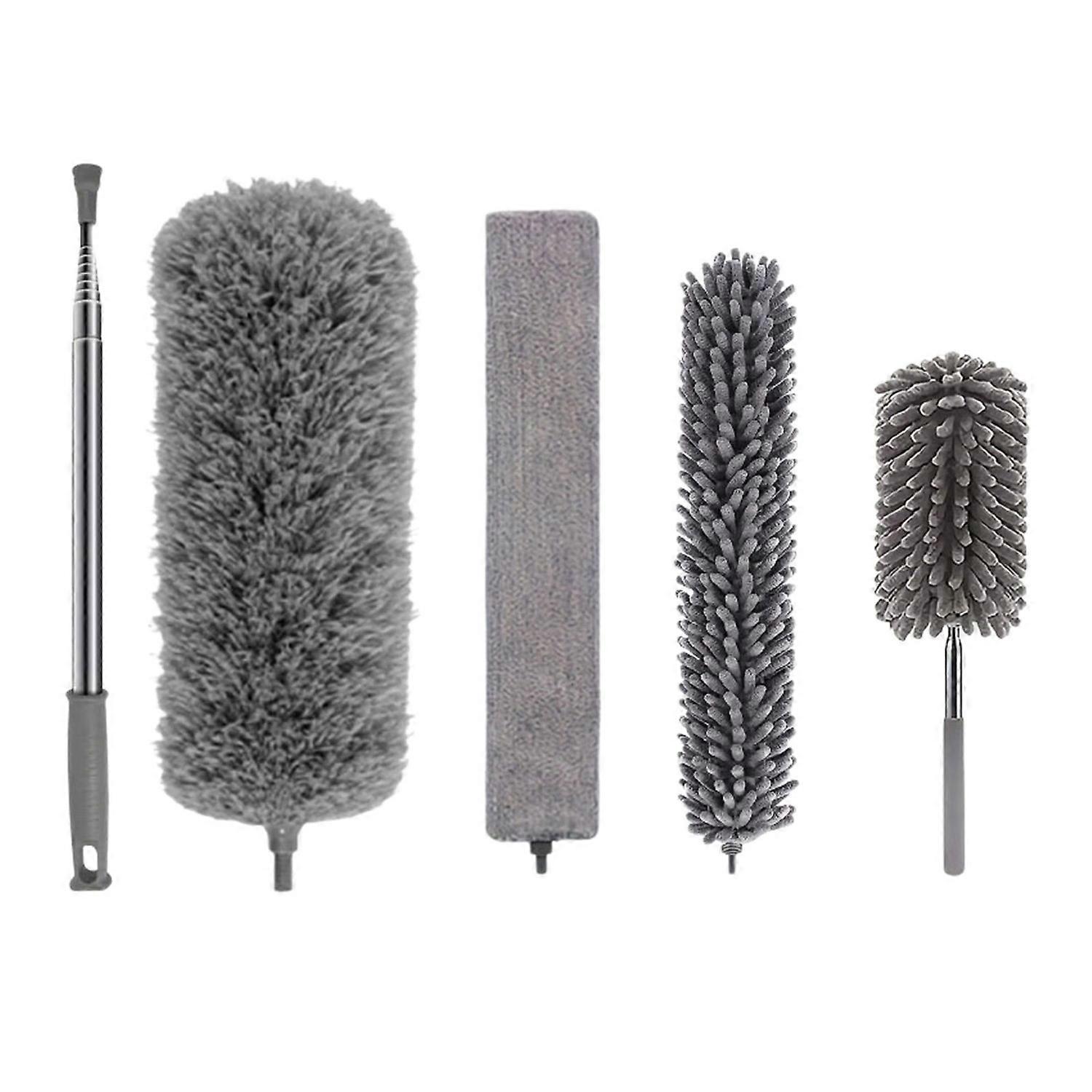 Telescopic Dust Duster with Retractable Handle Extendable Feather Duster Dust Removal Kit with