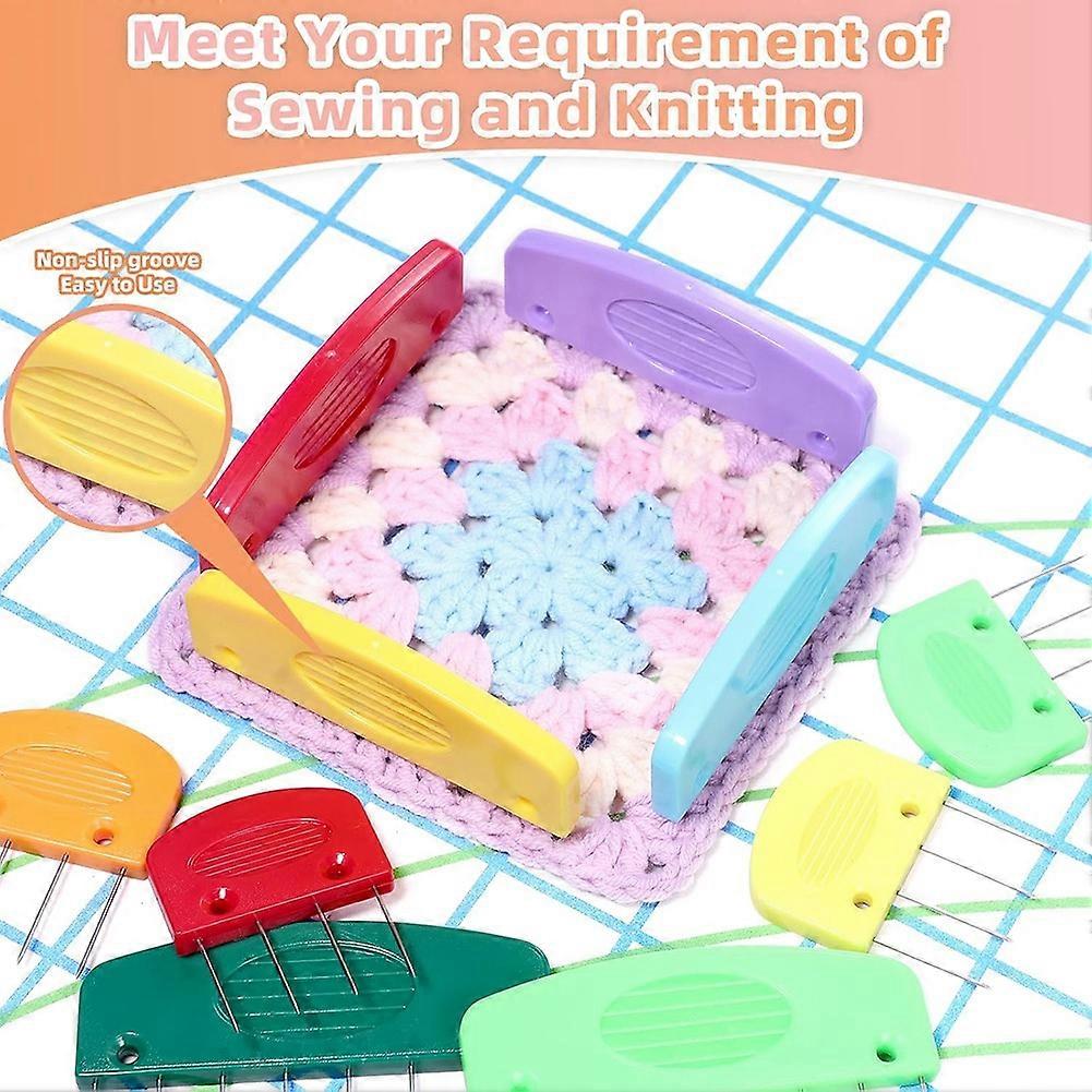 20 Pcs Knit Blocker Pins Combs,Color Knit Blockers Combs for Blocking