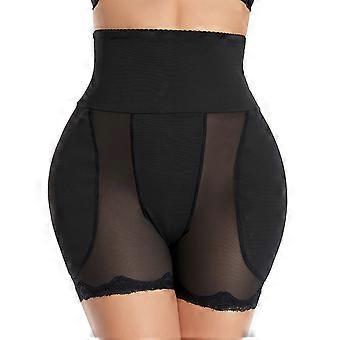 Women Shapewear Butt Lifter Body Shaper Panties High Waist Hip Padded Enhancer Abdomen Control Boyshorts Underwear  Black S