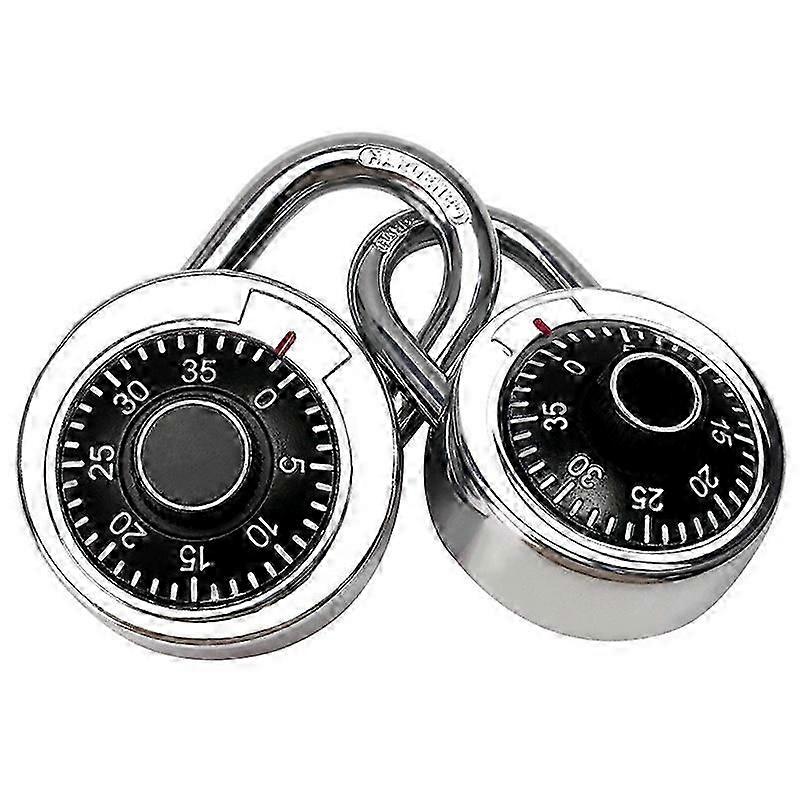 2PCS Password Turntable Lock Anti Theft Number Padlock