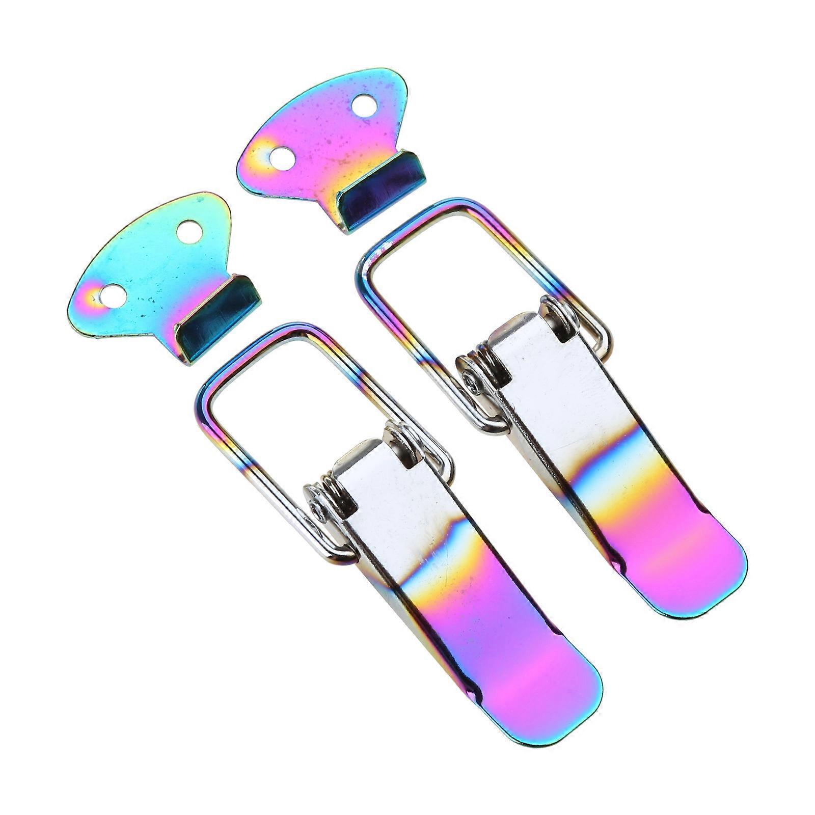 Security Hook Lock Clip Kit Car Bumper Security Hook Quick Release Hook Clips for Universal Car Trunk Boat Drone Multicolor