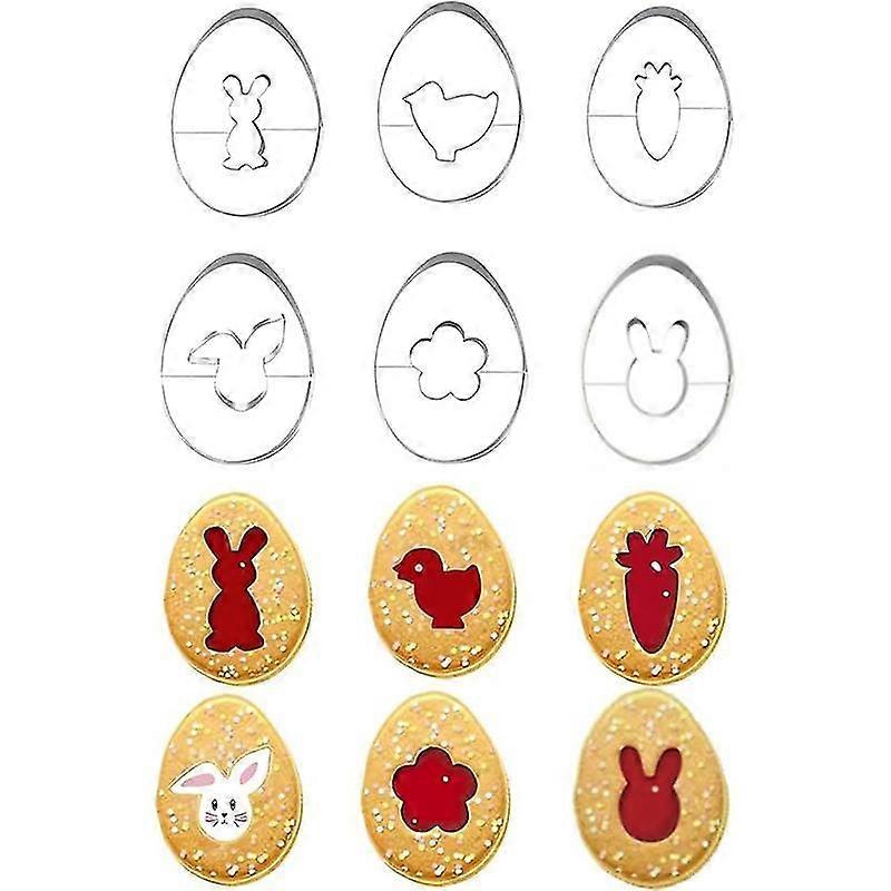 Stainless Steel Easter Bunny Cake Decorating Molds DIY Baking Gift