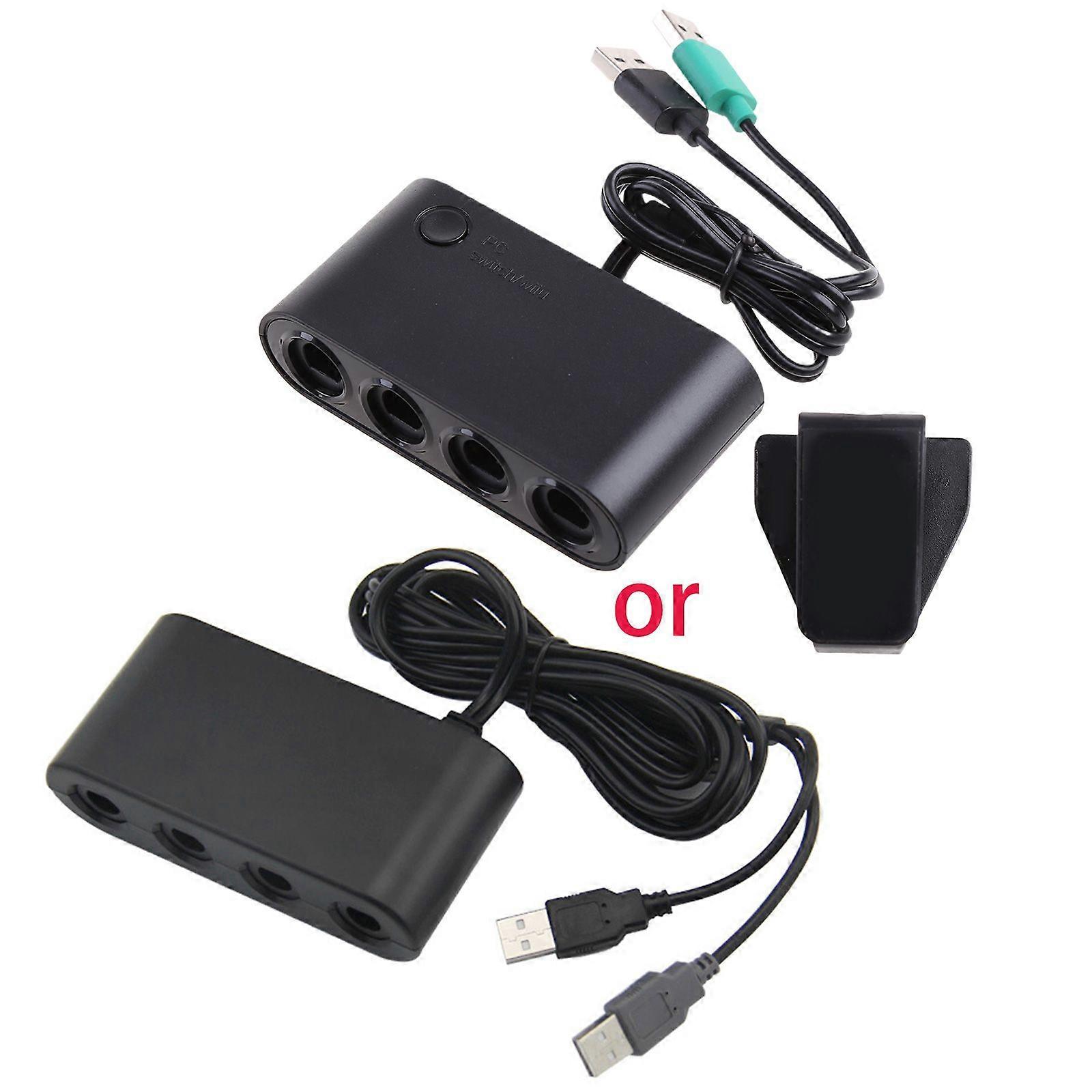 4 portar Omvandlare för GameCube för GC Controller USB-adapter för switch för NGC/