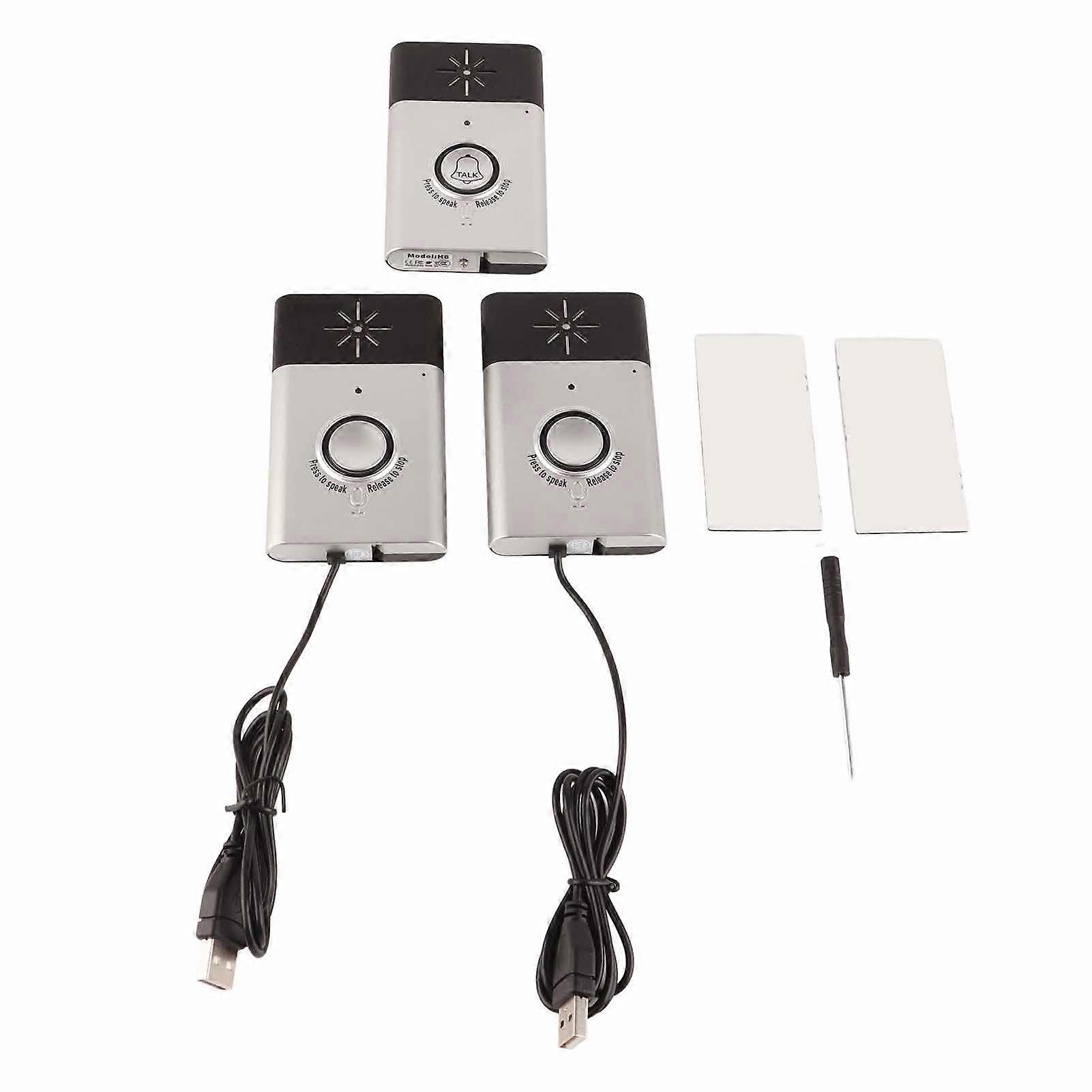 Smart Wireless Voice Intercom Doorbell Access Control System Indoor/Outdoor Door BellSilver