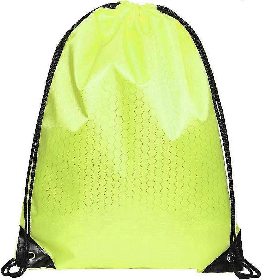 Drawstring Backpack Not See-through Pull String Bag-Football Pattern