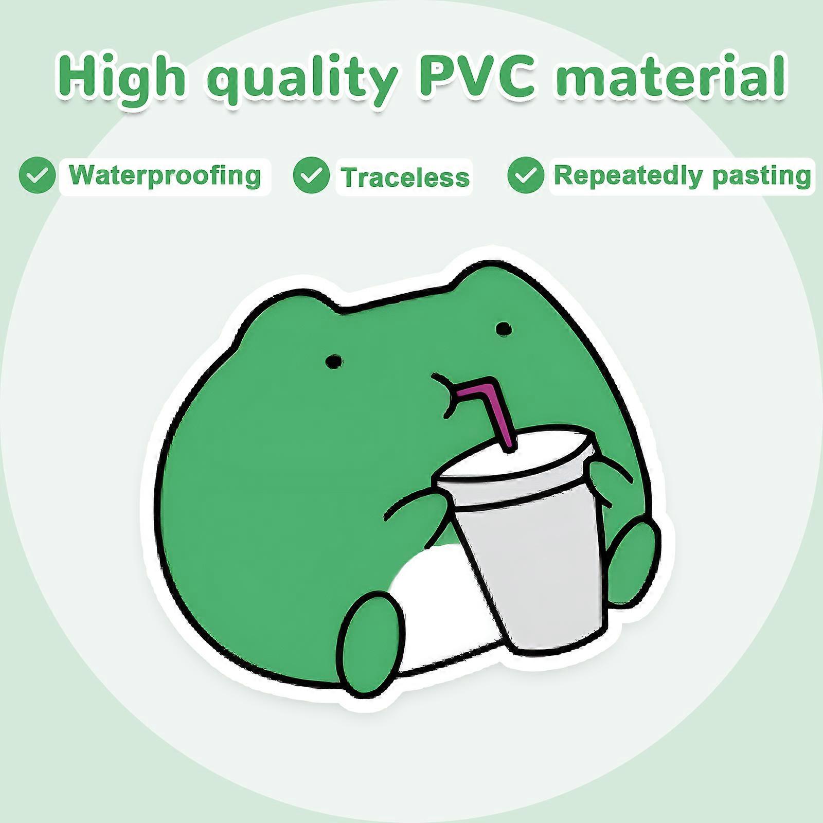 100pcs frog stickers - staring frog