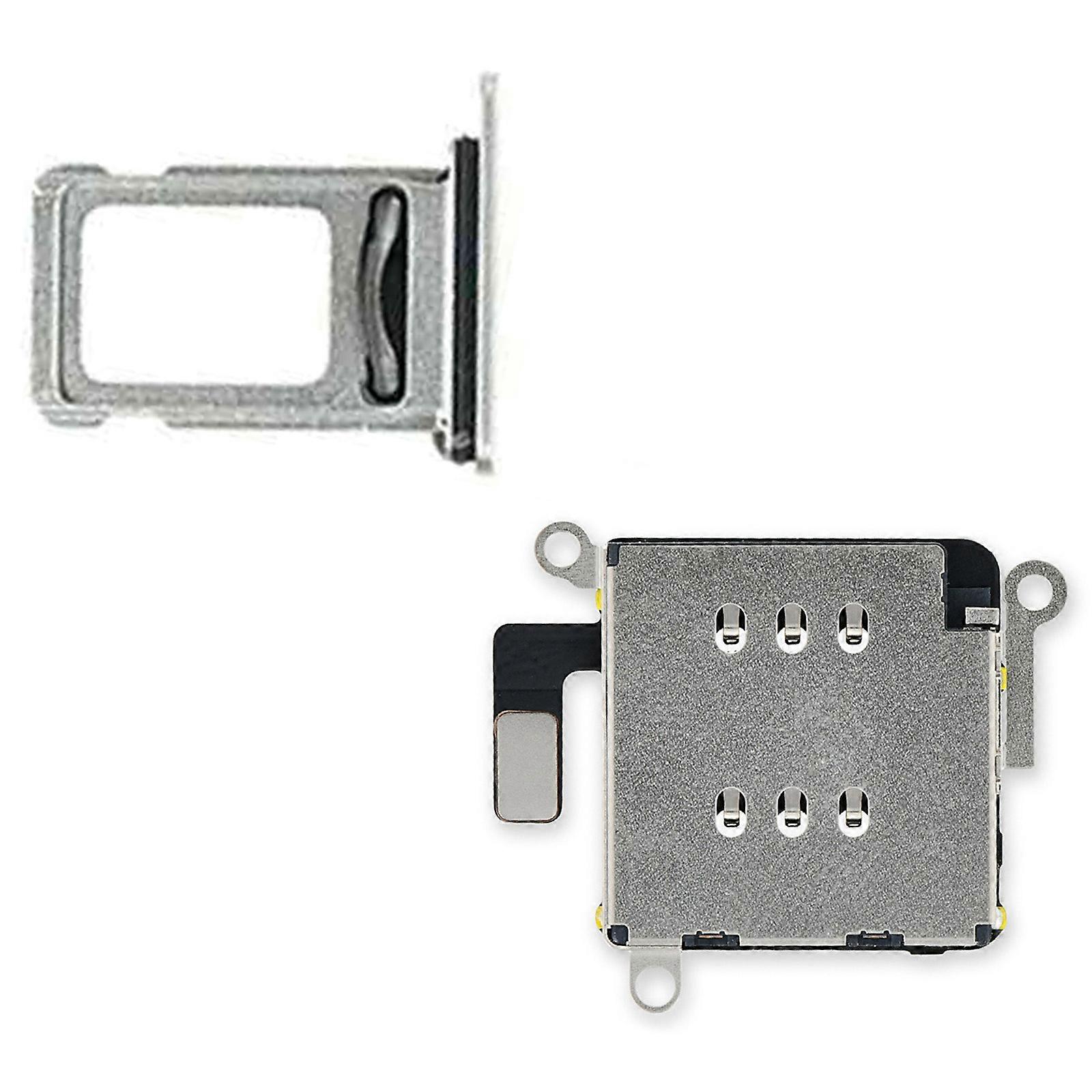 for iPhone 11 Dual Sim Card Reader Holder Slot Socket Flex Cable Replacement Easy Changing Tool Orange/Red/Silver/Gold  Silver